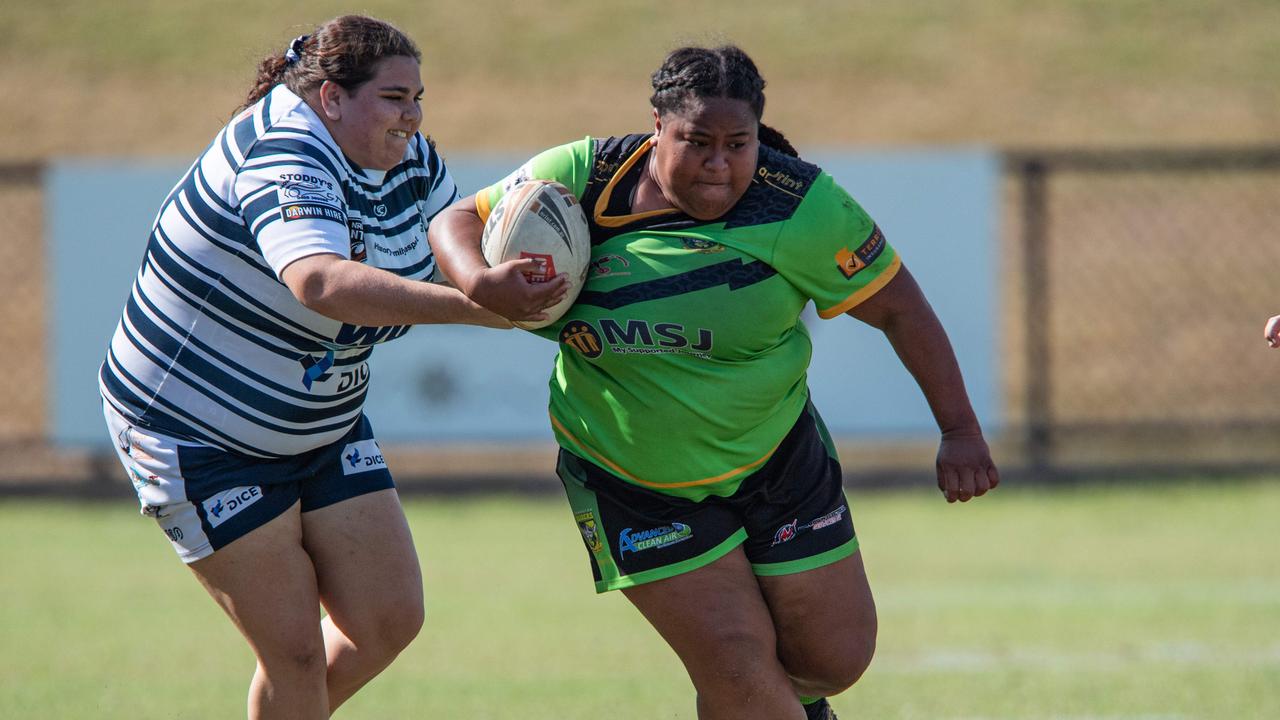 Palmerston Raiders take on the Darwin Brothers in the NRL NT semi final. Picture: Pema Tamang Pakhrin