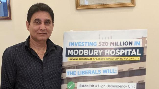 SA Liberal candidate Kuldip Chugha Source: Twitter