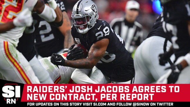 Josh Jacobs making NFL history with new contract with Raiders