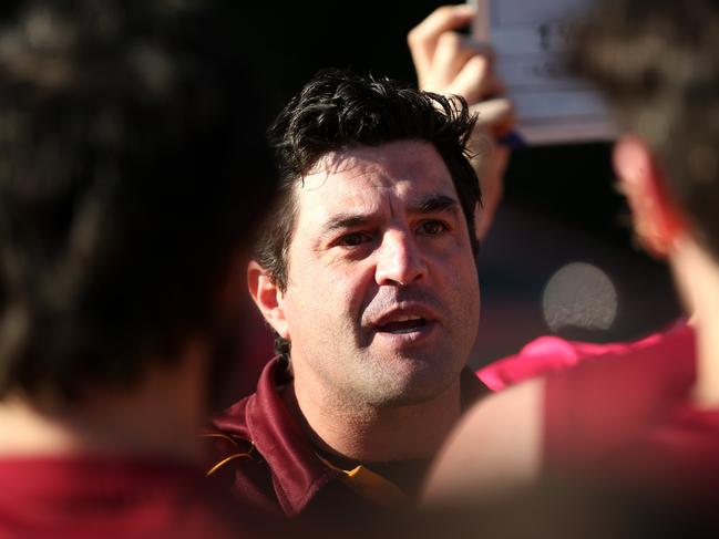 Andrew Williams coach of Monbulk during AFL Outer East (Footy): Monbulk v Doveton on Saturday, June 8, 2019, in Monbulk, Victoria, Australia. Picture: Hamish Blair