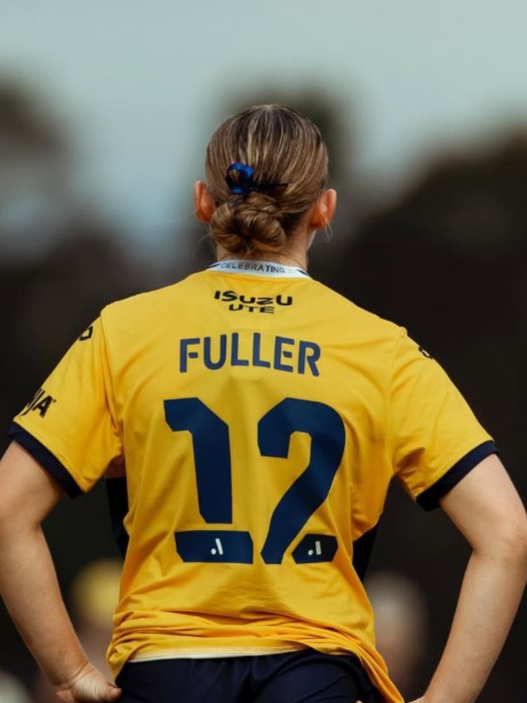 Central Coast Mariners midfielder Tiana Fuller, 16, wears her hair in the same bun every match. Photo: Instagram