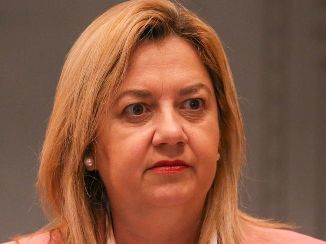 BRISBANE AUSTRALIA 24/08/2023 Premier Annastacia Palaszczuk  during question time at Queensland Parliament.Picture: NcaNewsWire/Glenn Campbell