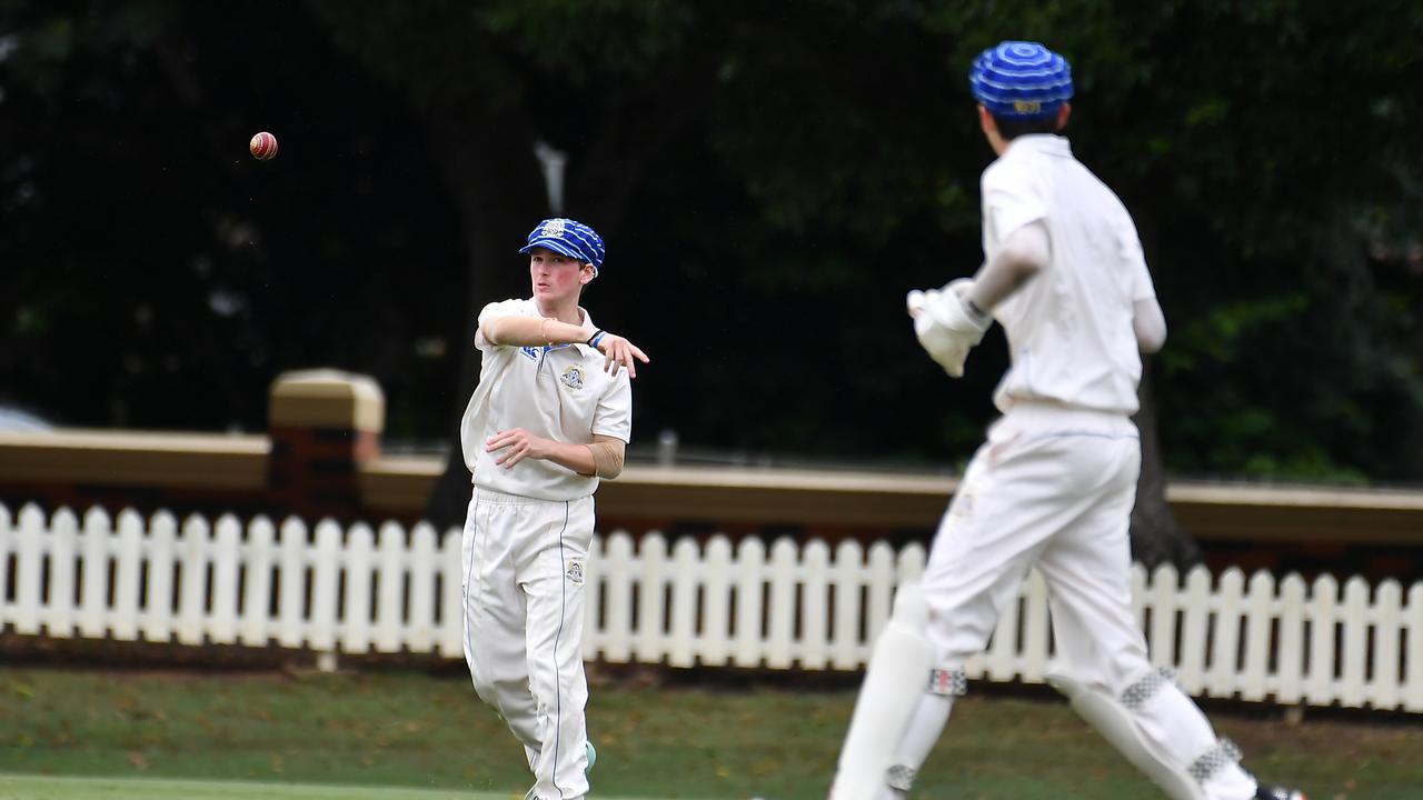 GPS First XI cricket between Nudgee College and Ipswich Grammar School.