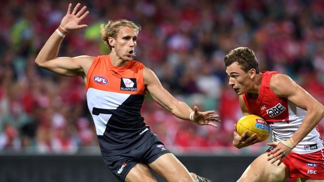 Nick Haynes has been in excellent form for the Giants. Picture: AAP