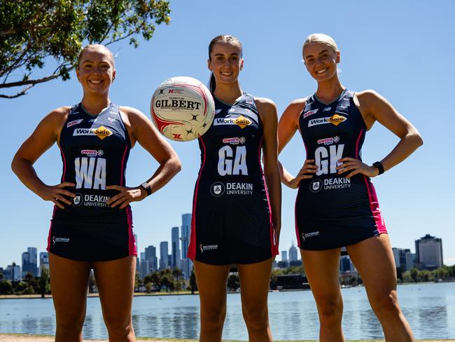 Rudi Ellis (R) says the Melbourne Vixens’ will be hungry for redemption. Picture: Michael Barker