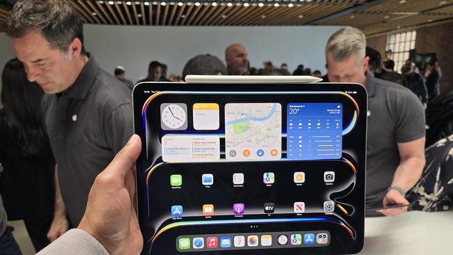 One detail in Apple's latest product release, which includes the iPad Pro, has left the tech world floored with what it’s calling the thinnest Apple product ever. Picture: X