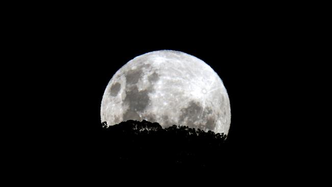 Stargazers are in for a treat with a rare “super blue moon” set to grace the night sky across Australia later this week. Picture: NCA NewsWire / Gary Ramage