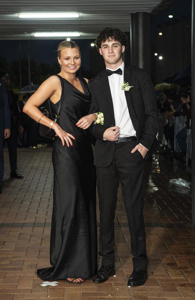 Ally Horn partners Oscar Innes to the Toowoomba Grammar School formal at Rumours International, Wednesday, November 13, 2024. Picture: Kevin Farmer