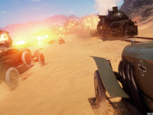 Promotional images for computer game Battlefield 1, being released by EA.