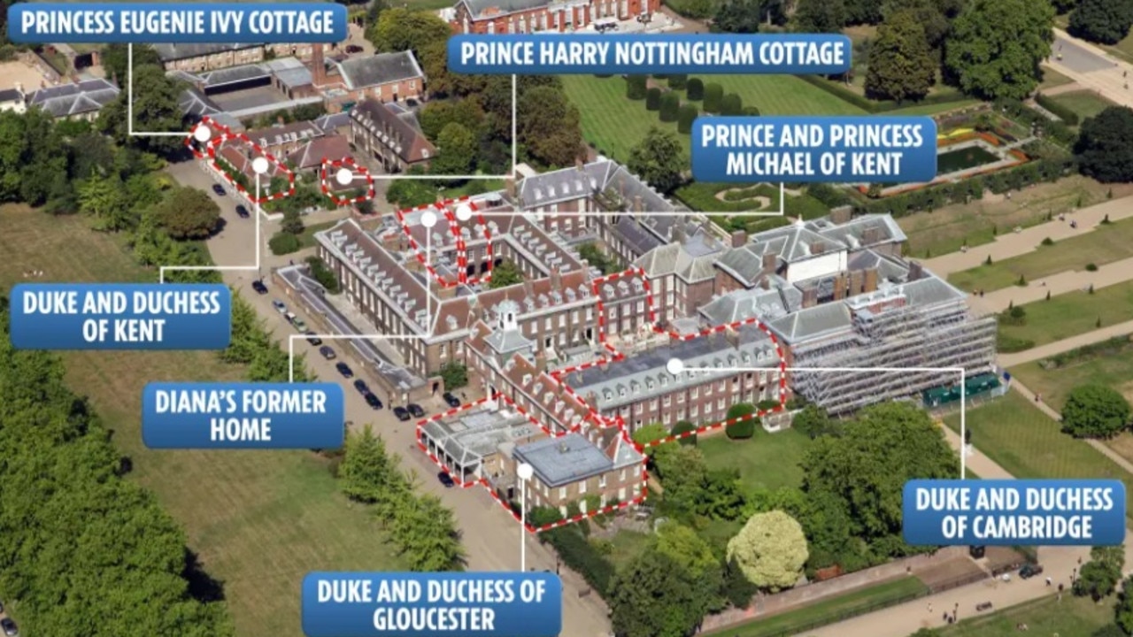 A host of royals lived in the Kensington palace grounds in 2019. Picture: The Sun