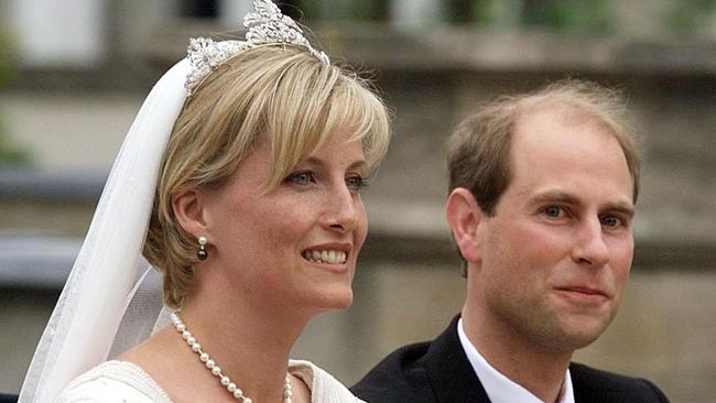 His Royal Highness Prince Edward and his bride Sophie Rhys-Jones. WPA ROTA POOL/PHIL NOBLE