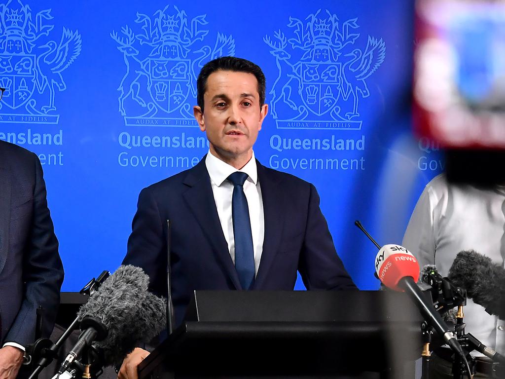 Queensland Premier David Crisafulli said the SES had received the largest number of calls for help over the past 24 hours. Picture: NewsWire / John Gass