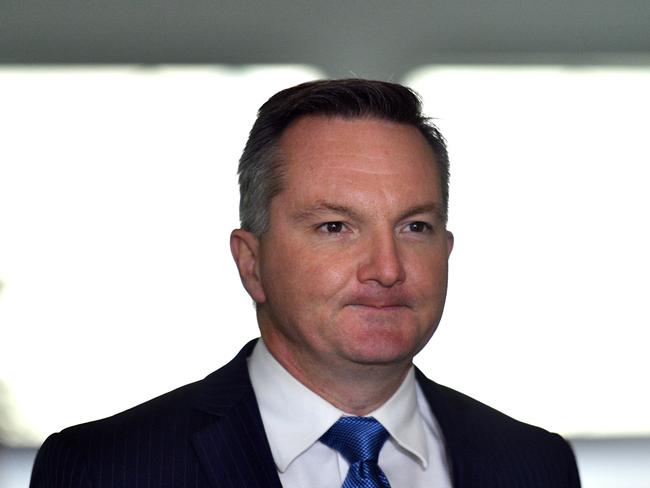 ‘Shuffling deckchairs’. Shadow Treasurer Chris Bowen has made his thoughts clear. Picture: AAP