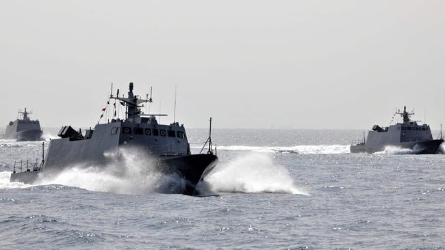 Taiwan’s goal now is to build layers of coastal defences. Picture: Handout / Taiwan's Ministry of National Defense / AFP
