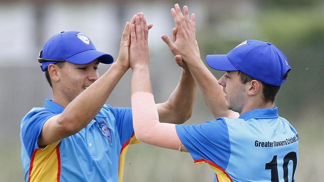 Angus Campbell (left) was outstanding as Greater Illawarra maintained its spot at the top of the rankings. Picture: John Appleyard