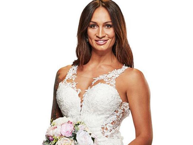 Hayley Vernon on Married at First Sight 2020. Picture: Channel 9