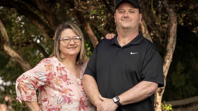 Daniel Woolley with his mum Mary. Picture: Emma Brasier