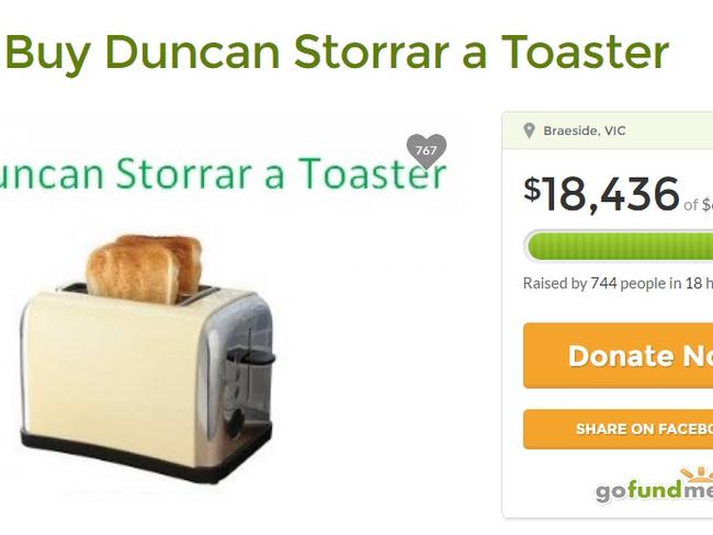 The fundraiser for Mr Storrar keeps gathering momentum.