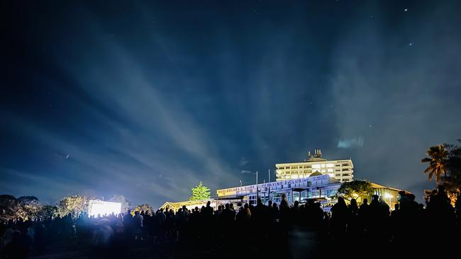 Anzac Day 2024 at Mooloolaba which was attended by about 5000 people. Photo: Mark Furler