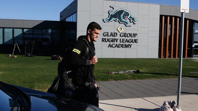 Penrith halfback Nathan Cleary at Panthers Rugby League Academy. Picture: Brett Costello