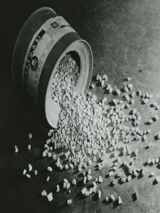 A can of Cyclon B used to mass killing of people in the gas chamber in KL Auschwitz-Birkenau. Picture: Auschwitz.org