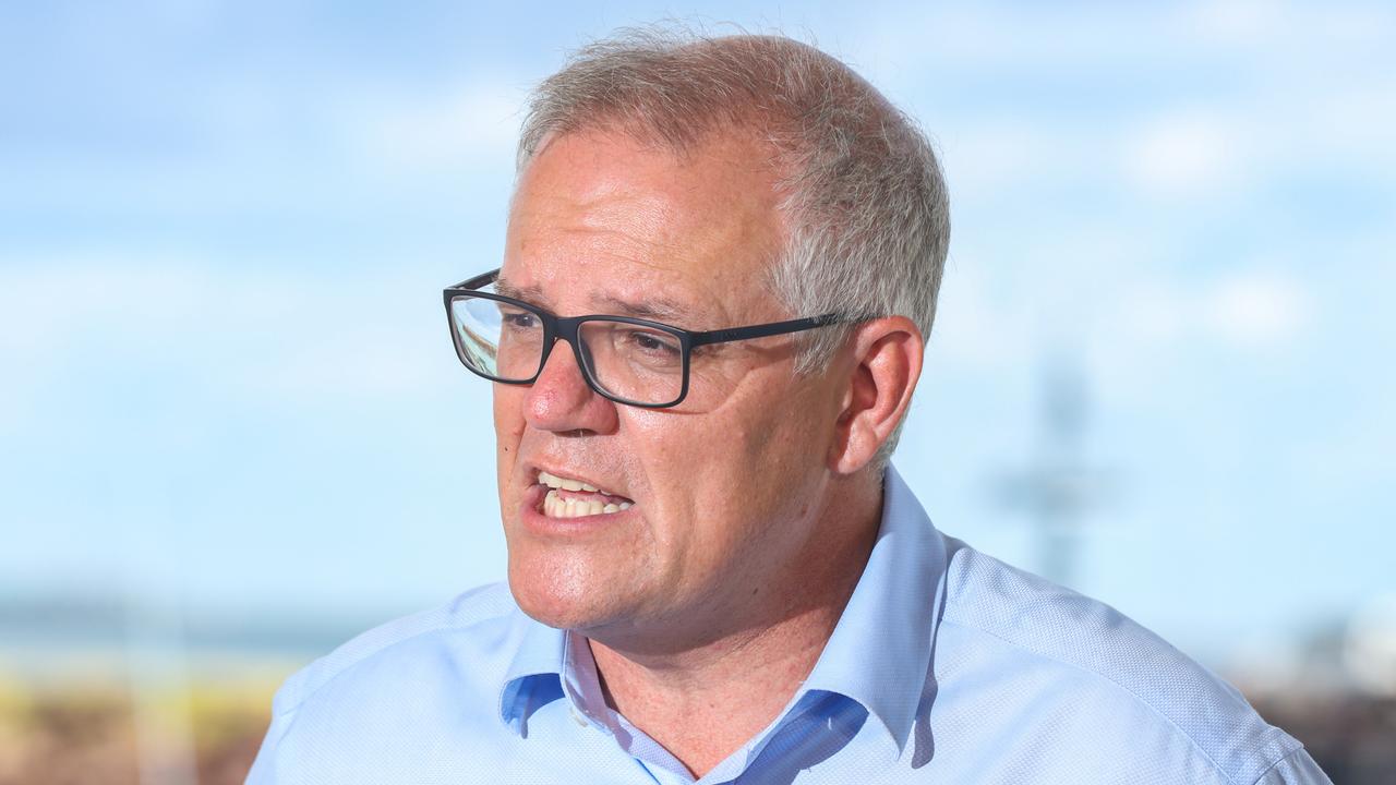 Prime Minister Scott Morrison has hit back at claims from China he is spreading misinformation. Picture: Glenn Campbell