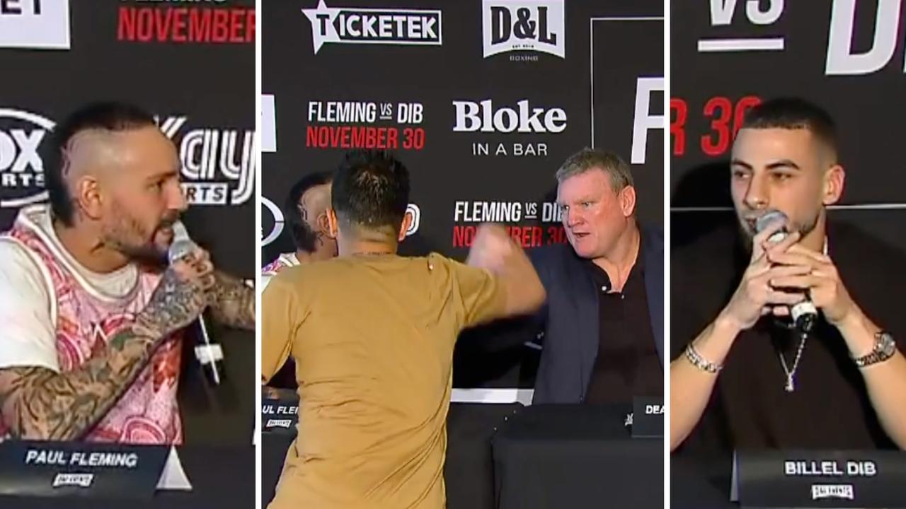Things got chaotic at the press conference