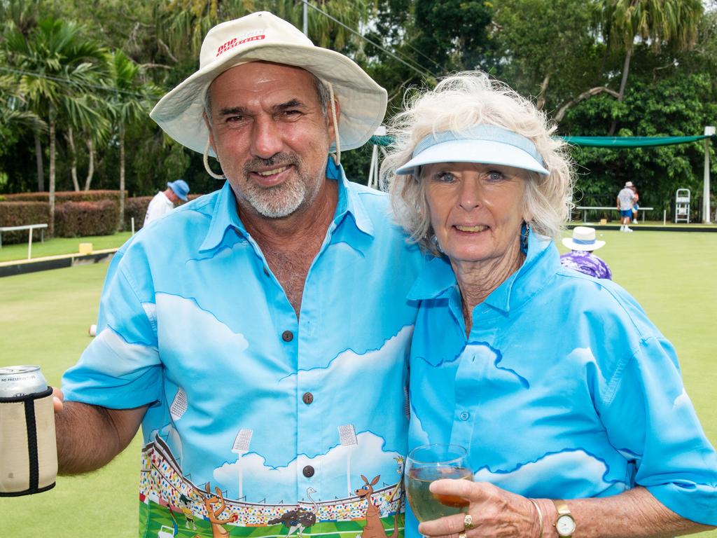 Brad Lindenberg and Sue Hunter from Northern Beaches at Australia Day @ The Bowlsie Northern Beaches Bowls club.Picture: Michaela Harlow