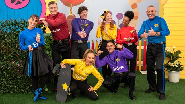 The Wiggles’ expanded line-up.