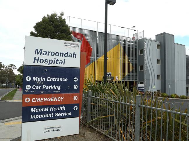 A computer glitch allowed members of the general public to get Pfizer jabs at Maroondah Hospital in Melbourne’s East. Picture: Hamish Blair