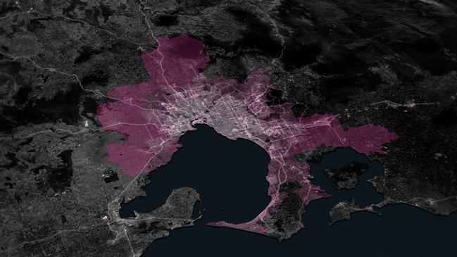 A dispersed city paints a very different picture. Picture: Supplied