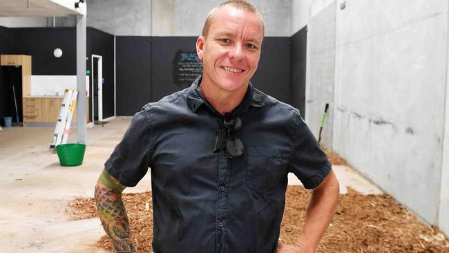 Danny Constable had his axe-throwing business at Aura Industrial Park closed down by the state government after they found he did not have the right zoning. Picture: Patrick Woods.