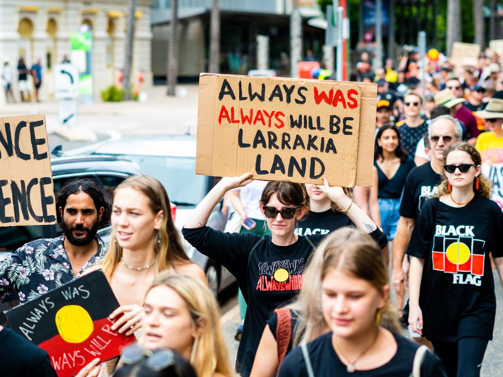 Invasion Day rallied will take place across the country but some cities have opted to take the events online because of the spread of Covid-19. Picture: Che Chorley