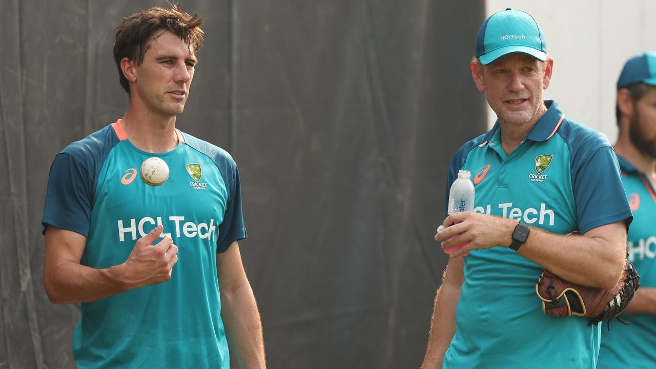 Pat Cummins and Andrew McDonald have a calming influence over the Australian team. Picture: Getty Images