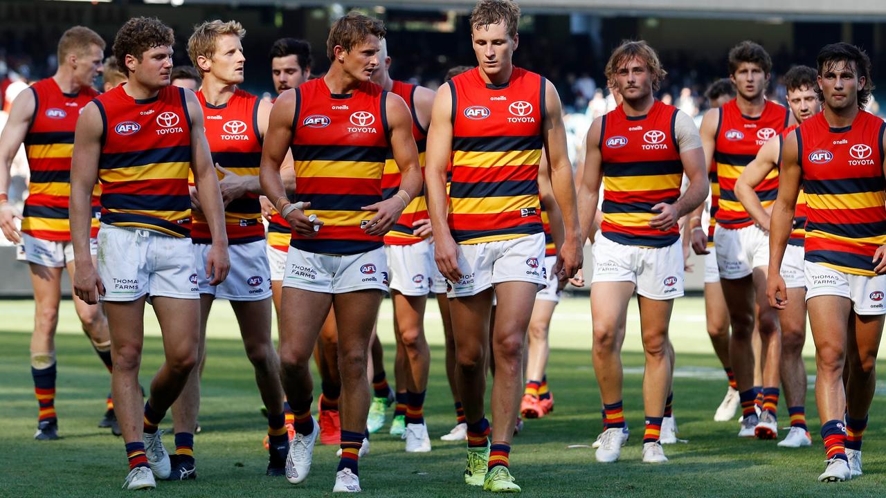 The Adelaide Crows have come under fire for their poor skills in 2022. Picture: Dylan Burns