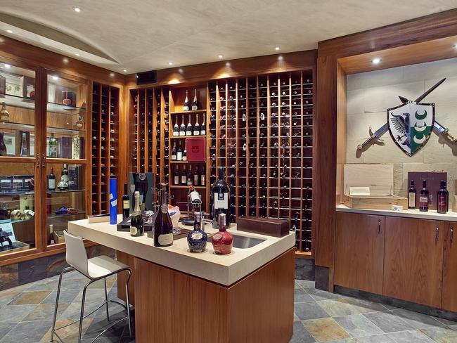 The wine cellar worth $120,000 comes with the home.