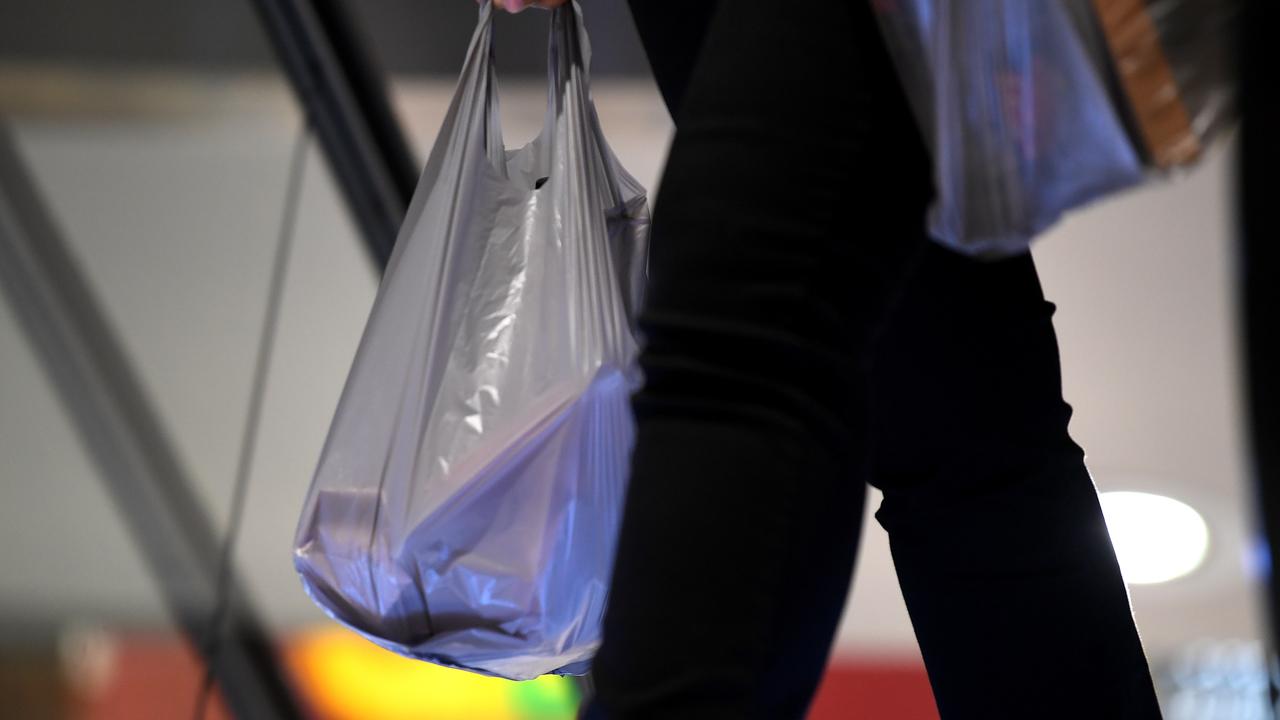 Major supermarket chains Coles and Woolworths have both announced that all single-use plastic bags will be obsolete from 1 July. Picture: AAP.