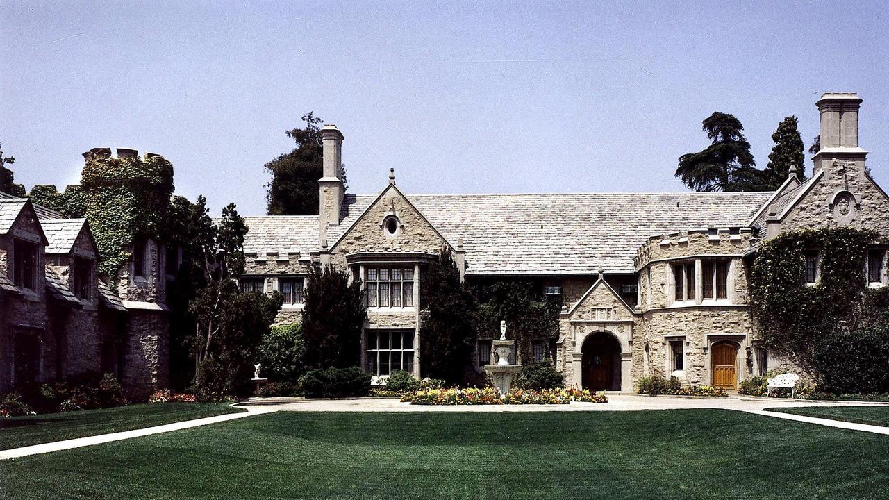 The Playboy Mansion in Beverly Hills.