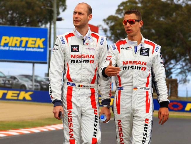 Strauss and Reip on late last week doing the track walk.