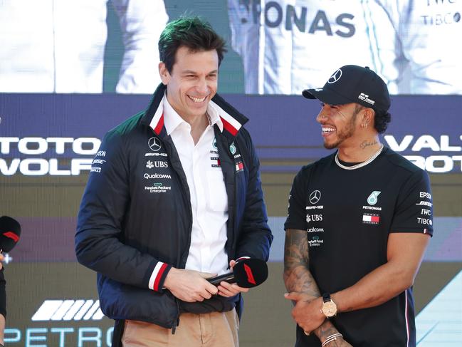 Toto Wolff and Lewis Hamilton won six Formula 1 world championships together. Picture: David Caird