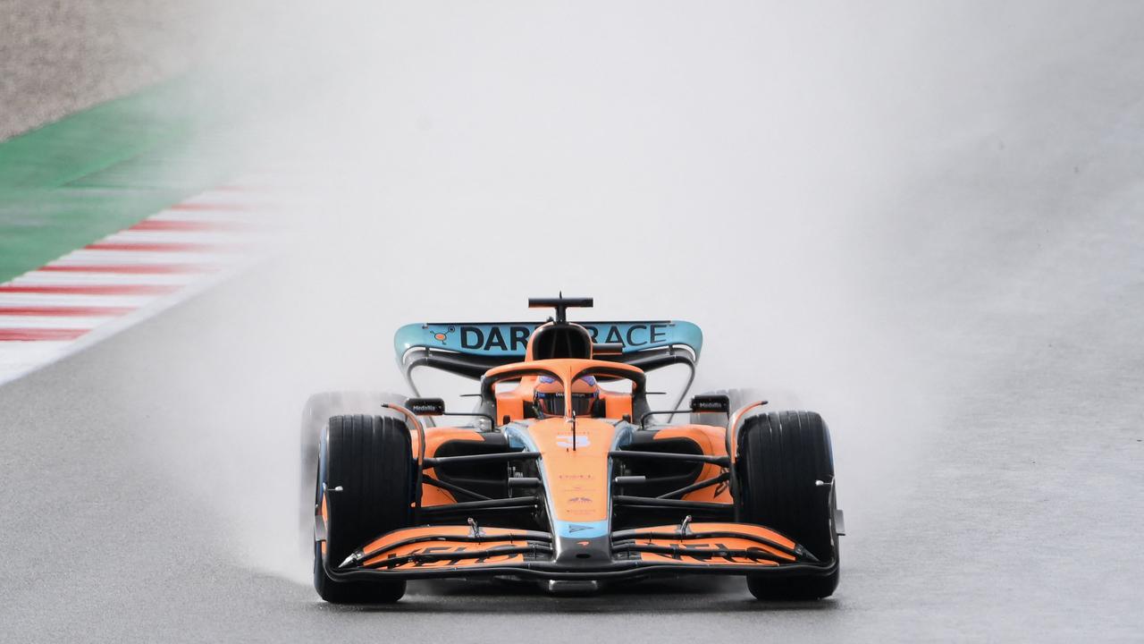 Can McLaren challenge the big dogs in 2022? (Photo by LLUIS GENE / AFP)