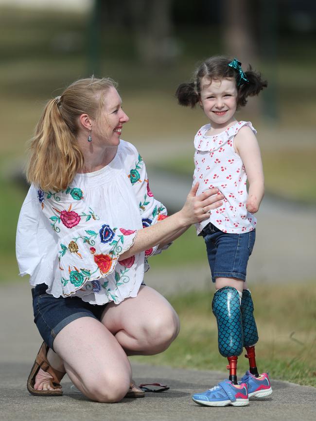 Amy Wilkinson with daughter Mia. Picture: Peter Wallis