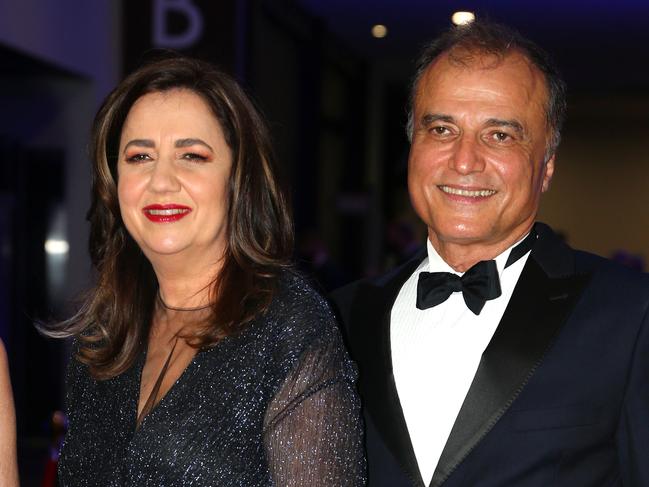 Queensland Premiers Welcome Home Olympic dinner at the RNA - Former Olympian Mark Stockwell, wife Tracy Stockwell pictured with Queensland Premier Annastacia Palaszczuk and her partner Dr Reza Adib. Bowen Hills 4th September 2021 Picture David Clark