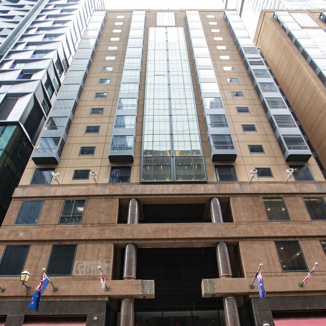 The Stamford Plaza in central Melbourne, where James Turbitt is quarantining. Picture: Sarah Matray / NCA NewsWire