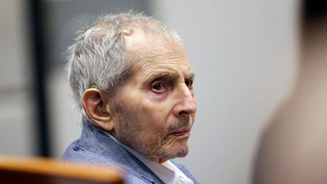 Real estate heir Robert Durst during his murder trial in Los Angeles last year. Picture: AFP