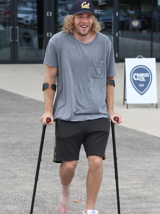 Cam Guthrie will be out for an estimated two months after ankle surgery. picture: Glenn Ferguson