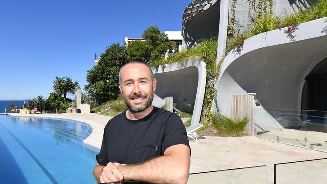 Russian hemp tycoon Evgeny Skigin is the owner of Domic, an $18 million eco-home and the most expensive costal home in Queensland. Designed by Brisbane-based architect Noel Robinson, the house in the sand dunes took three years to build.Photo Patrick Woods / Sunshine Coast Daily.