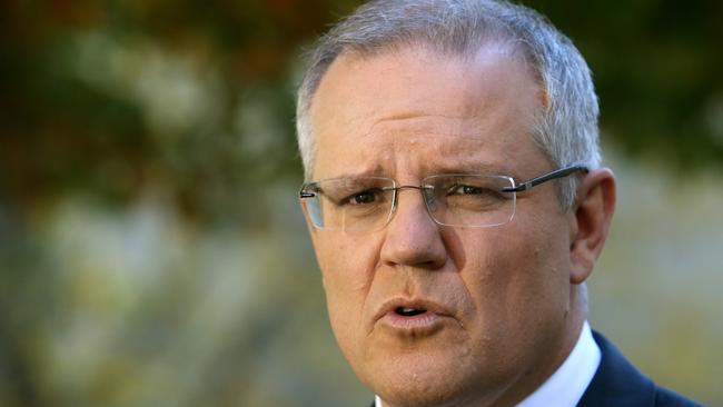Treasurer Scott Morrison says the Federal Government will chip in $857 million towards Melbourne Metro. Picture: Kym Smith