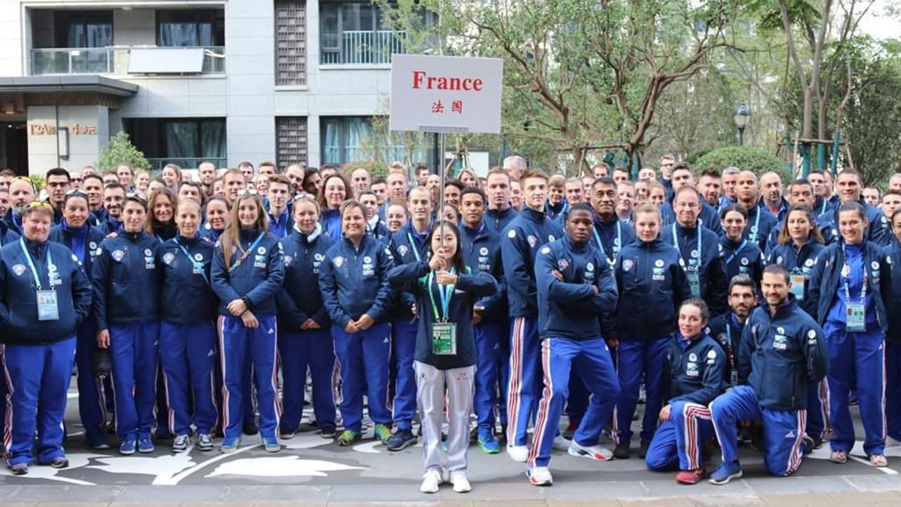 French athletes at the World Military Games in Wuhan in October 2019. Picture: Supplied