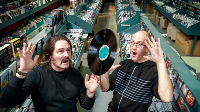 Chris and Heath from Dixons record store Blackburn say sales have been strong post-COVID lockdown, with huge interest in vinyl records.